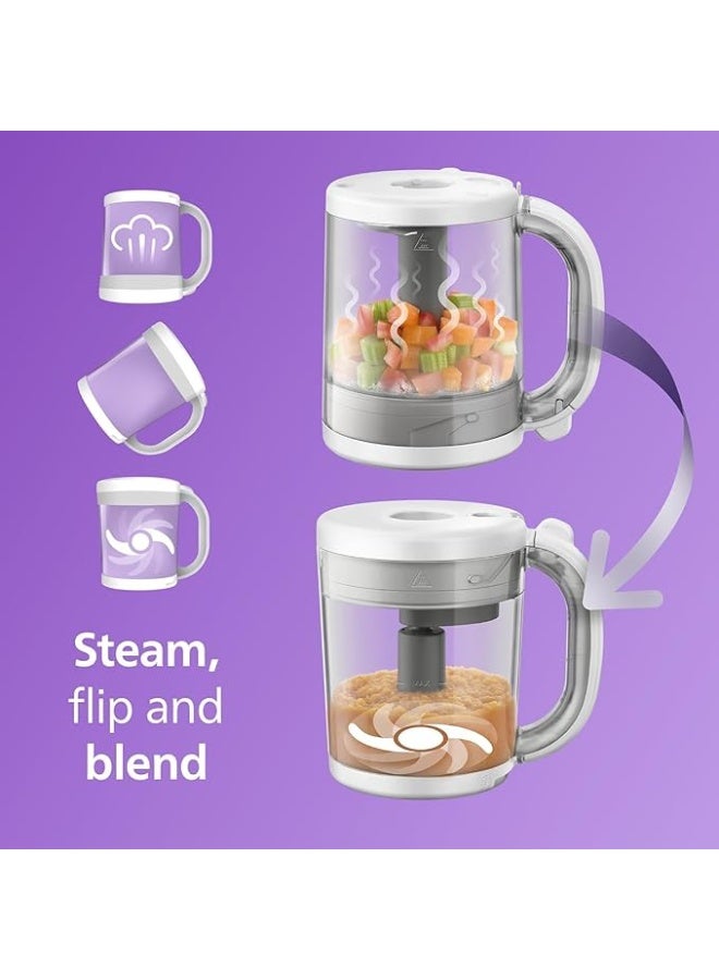 Avent Philips 4 in 1 COMBINED STEAMER AND BLENDER + RECIPE BOOKLET + 120ml STORAGE BOWL - Image 3